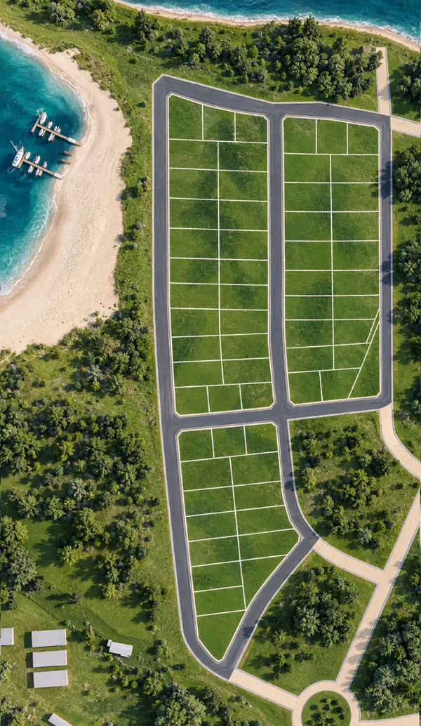 Aerial view of the Juglas Parks plots